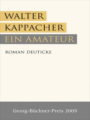 cover image of Ein Amateur
